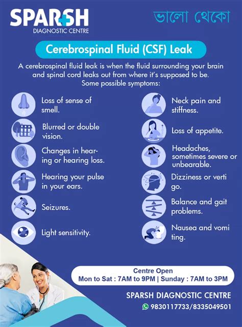 long-term side effects of csf leak|CSF leak (Cerebrospinal fluid leak)